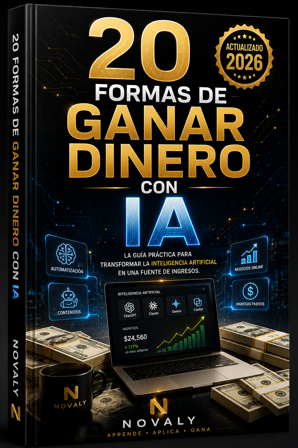 E-book 20 formas de ganar dinero con IA - portada